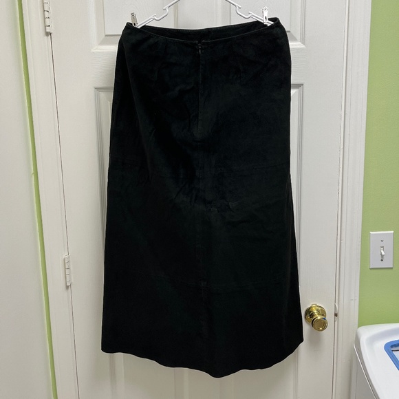 Women's Black Suede Skirt 12